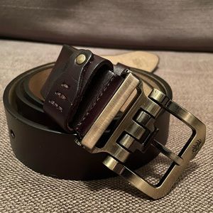 Leather belt
